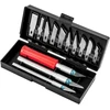Peilių komplektas TOP TOOLS 16 vnt. (keičiamos geležtės)