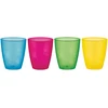 „Nuby“ – 4 dalių geriamųjų stiklinių rinkinys – ryškios spalvos – 300 ml + 9 mėn.