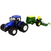 Leantoys Mėlynas traktorius su presu