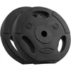 Bituminių svarelių rinkinys 2x10kg, skylė 31mm, plokštė su rankenomis, REBEL ACTIVE