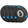 Gumuotų ketaus svarelių rinkinys 4x1.25kg, olimpinis atidarymas 51mm, REBEL ACTIVE