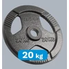 Ketaus olimpinis svarmuo 20 kg, 51 mm skylė, plokštelė su rankenomis, REBEL ACTIVE