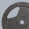 Ketaus svarelių rinkinys 2x10kg, skylė 31mm, plokštė su rankenomis, REBEL ACTIVE