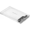 2.5 colio SATA USB C 3.1 Rebel disko korpusas skaidrus