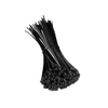 Lean Juodos nailoninės užspaudžiamos juostos, 100 vnt., 3,6x200 mm