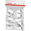 Orno Baltos E27 remonto lizdai, 10 vnt. rinkinys