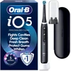 „Oral B iO5“ elektrinis dantų šepetėlis – juodas – 1 šepetėlio galvutė, aukščiausios kokybės kelioninis dėklas