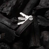 Orbitkey - Crazy Horse odinis raktų dėklas - obsidiano raudonumo