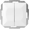 Orno Łącznik p/t schodowy podwójny Pearl, 10A, 250V, WP-2/5P, balta