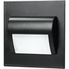 DRACO LED NEW 1.5W, įleidžiamas laiptų šviestuvas, 12VDC, 30lm, 3000K, juodas, inovatyvus tvirtinimo būdas