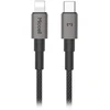 Orno Kabelis USB-C - Lightning Miccell VQ-D34, 30W, 1,2m, juoda
