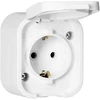 Orno Lizdas viengubas n/t 2P+Z, Schuko, atsparus purslams su atvartu B2, IP54, NT-17B2, kirvis