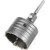 Otwornica 80 mm karbido skylių pjūklas su šešiakampiu adapteriu ir centravimo grąžtu