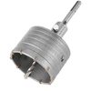 Otwornica 85 mm karbido skylių pjūklas su SDS+ adapteriu ir centravimo grąžtu