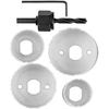 Otwornice Skylėms gręžti skirti pjūklai su adapteriu, 32–54 mm, 6 vnt. rinkinys