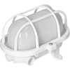 Lubinis šviestuvas Orno OVAL 7040T/P, šviestuvas, 40W, E27, IP44, IK10, matinis polikarbonato difuzorius, polipropileno pagrindas, plastikinis tinklelis, baltas