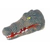 Rankinė lėlė krokodilas Lean Toys, pilkas, 17x8x8 cm