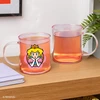 Gertuvė Paladone Super Mario - Princess Peach vaivorykštinis stiklinis puodelis