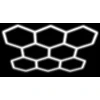 Panel Hurtowy Realb2B Lampa Led Hexagon Panel Oświetlenie Warsztat Garaż Dom 257x244cm 280W 6500K