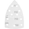 Papiery Švitrinis popierius su lipdukais, geležimi, 102 x 152 mm, P80, 5 vnt., su 11 skylių