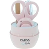 Parsa - 6 dalių nagų priežiūros rinkinys naujagimiams - Rožinis - Kompaktiškas