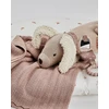 Patalynės komplektas Smallstuff Smulkmena - Antklodė kūdikiui, žuvies kaulas, merino vilna - Milteliai - 80x100 cm (70007-83)