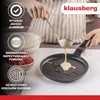 Keptuvė Blynų kepimo forma, dramblio rašto, aliuminio, nelimpanti danga, juoda, 18 cm skersmens, Klausberg, kb-7974