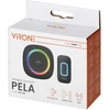 Orno PELA, bevielis baterijos durų skambutis, mokymosi sistema, 60 garsų, RGB LED, 300 m, juoda