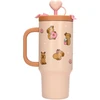 PENFection - Puodelis išsinešimui su šiaudeliu - CAPYBARA - Smėlio-rudos spalvos - 470 ml