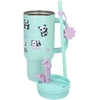 PENFection - Puodelis išsinešimui su šiaudeliu - PANDA - turkio spalvos - 470 ml