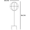 Pergola Sodo pergolės terasos metalinė atrama vijokliniams augalams, rožėms, 50x10 cm, baltos spalvos