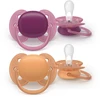 Philips Avent - Itin minkštas čiulptukas, 18+m, lyserød/oranžinė