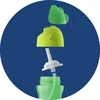 „Philips Avent“ – šiaudelių puodeliai, lankstus šiaudelių puodelis, 300 ml / 10 uncijų, 12 mėn.+, 1 pakuotė