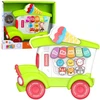Lean Toys Muzikinis žaislas vaikams - žalias pianinas ledų vežimėlis