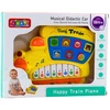 Lean Toys Muzikinis žaislas vaikams – geltonas lokomotyvas su pianinu