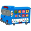 Lean Toys Mokomasis pianinas vaikams, mėlynas autobusas