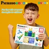 PICASSO TILES Magnetinis konstruktorius su 1 automobiliu 63 det., PT63