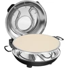 Piec do pizzy TEESA SUPREME MAX 1800 W, 400 stopni, dwie grzałki, okno, juoda, 35cm