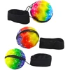 Lean Toys Guminis kamuolys su elastine virve 6,5 cm