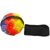 Lean Toys Guminis kamuolys su elastine virve 6,5 cm