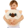 Lean Toys Pripučiamas pliušinis kamuolys BigCutePet 50 cm baltas