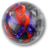 Lean Toys Putplasčio kamuoliukas su superherojų motyvu 6,5 cm
