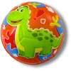 Lean Toys Kamuolys su dinozaurų piešiniais, 10 cm