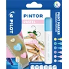 Pilot Pen Pilot - Pintor žymeklis, ploni pasteliniai mišiniai, 6 spalvos (vidutinio storio galiukas)