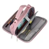 Double extendable pencil case - pink Maaleo 24517