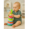 Dėlionė Lean Toys Piramidė su dinozauru ir lipdukais, 12 dalių