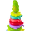Dėlionė Lean Toys Piramidė su dinozauru ir lipdukais, 12 dalių