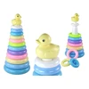 KNYGA Piramidka Žaislinė piramidė su žiedais Lean Toys 39x17,5 cm