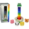 Dėlionė Lean Toys Medinė piramidė su gyvunėliais