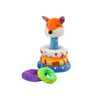 Piramidka Pliušinė piramidė su lape, 27 cm, Lean Toys